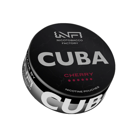 Detail close-up of a Cuba scented can in black and silver featuring a CUBA label.