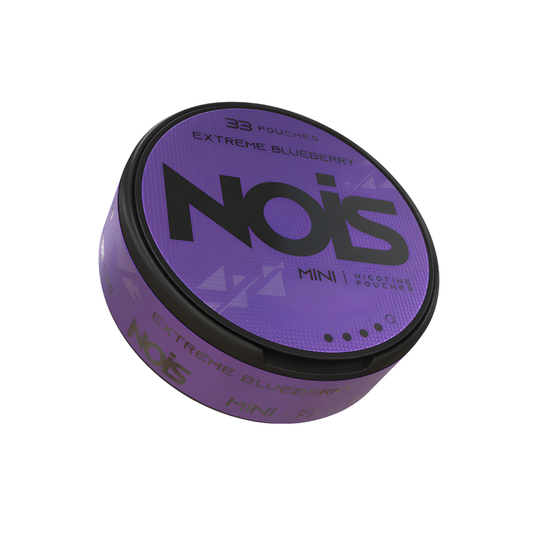 Front view of the purple circular container with label text on a transparent background