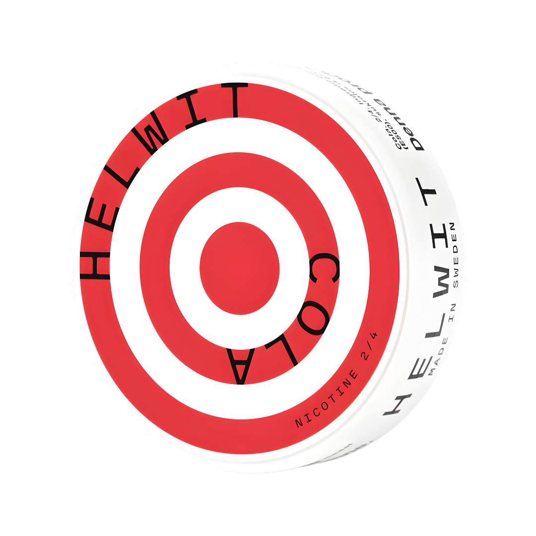 Detail close-up of the red and white circular target disc design on a transparent background